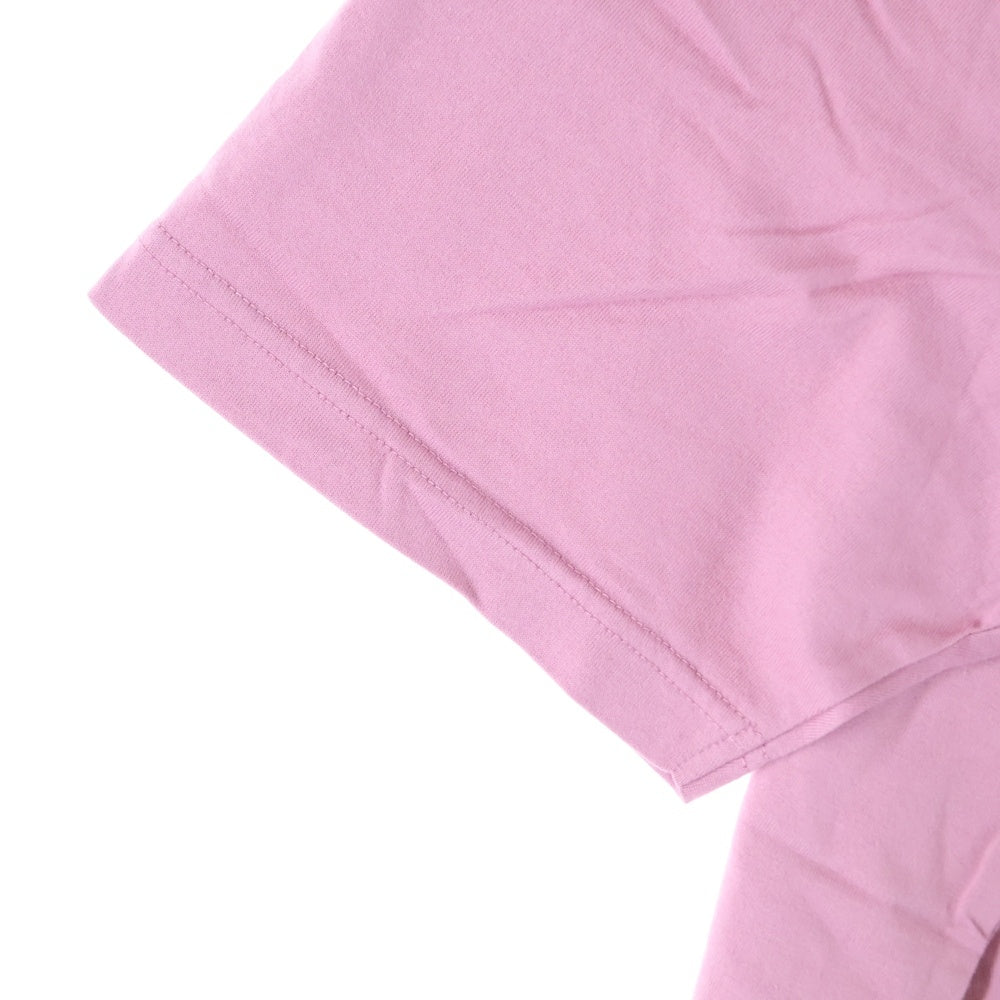 SUPREME(シュプリーム) ロゴ刺繍 クルーネック半袖Tシャツ ピンク