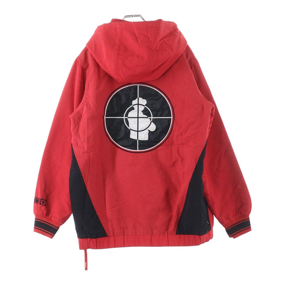 SUPREME(シュプリーム) 06SS ×Public Enemy Starter Jacket ×パブリックエネミー スターター ナイロンジャケット レッド