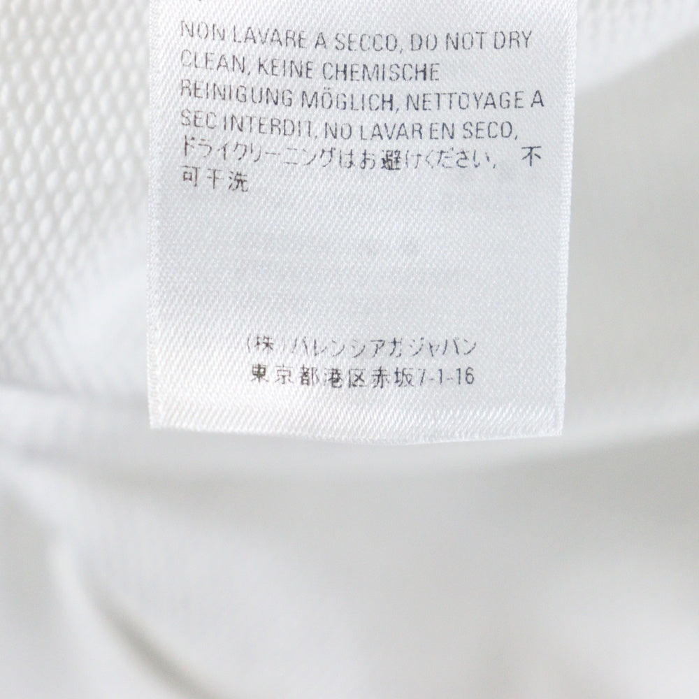 BALENCIAGA(バレンシアガ) 20SS BBロゴ フロントプリント フーディプルオーバーパーカー 570811 TEV19 ホワイト