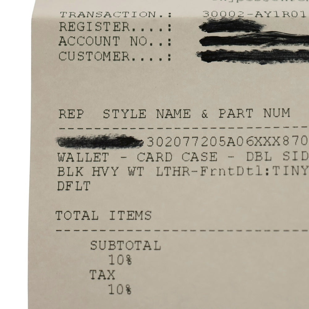 CHROME HEARTS(クロムハーツ) DOUBLE SIDE ダブルサイド CHクロス装飾レザーカードケース ブラック/シルバー