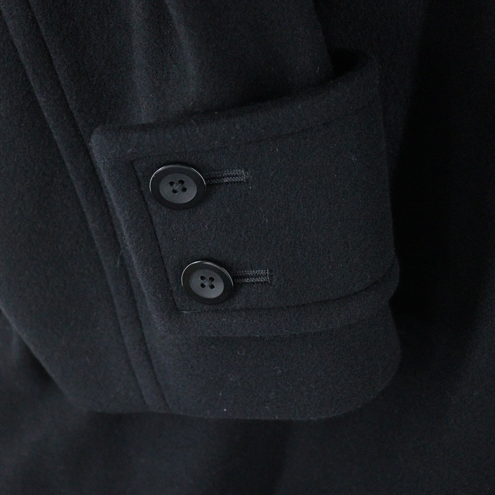CULLNI(クルニ) Compressed Melton Coat ウール混 メルトンロングコート 23-AW-019 ブラック