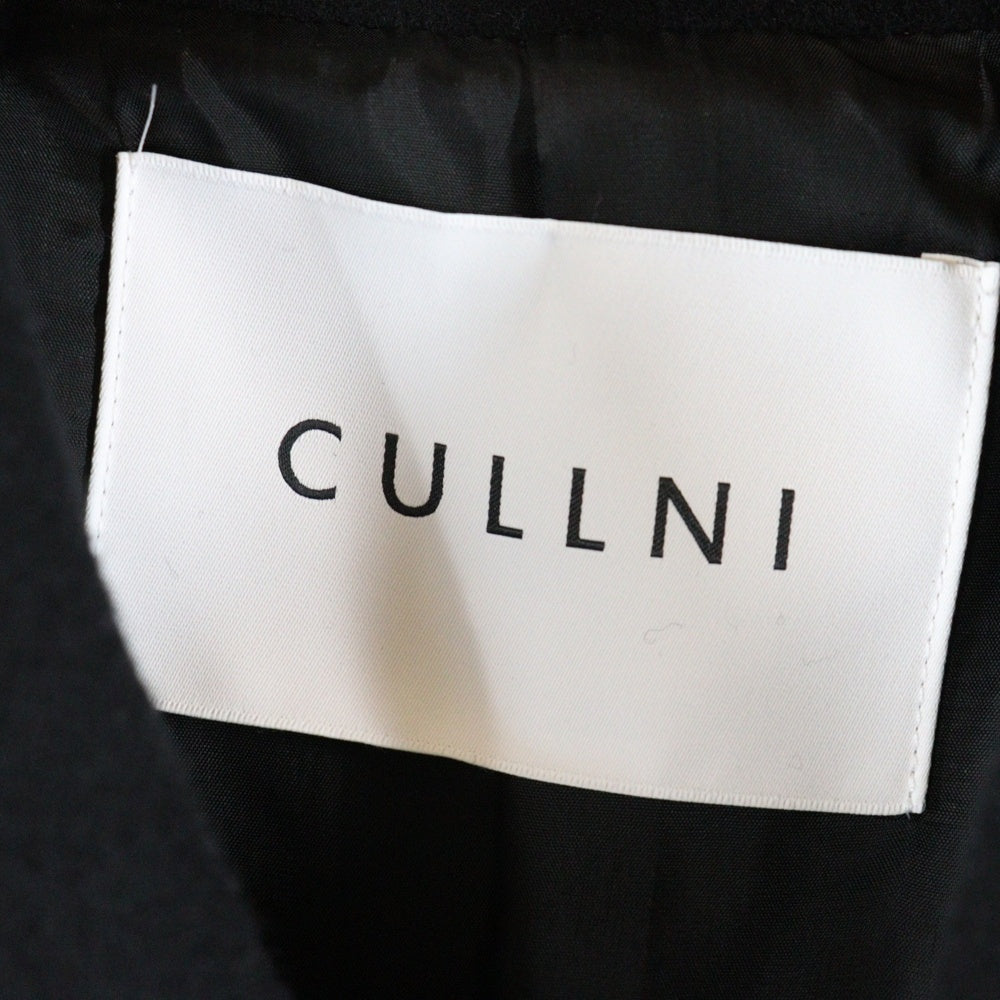 CULLNI(クルニ) Compressed Melton Coat ウール混 メルトンロングコート 23-AW-019 ブラック