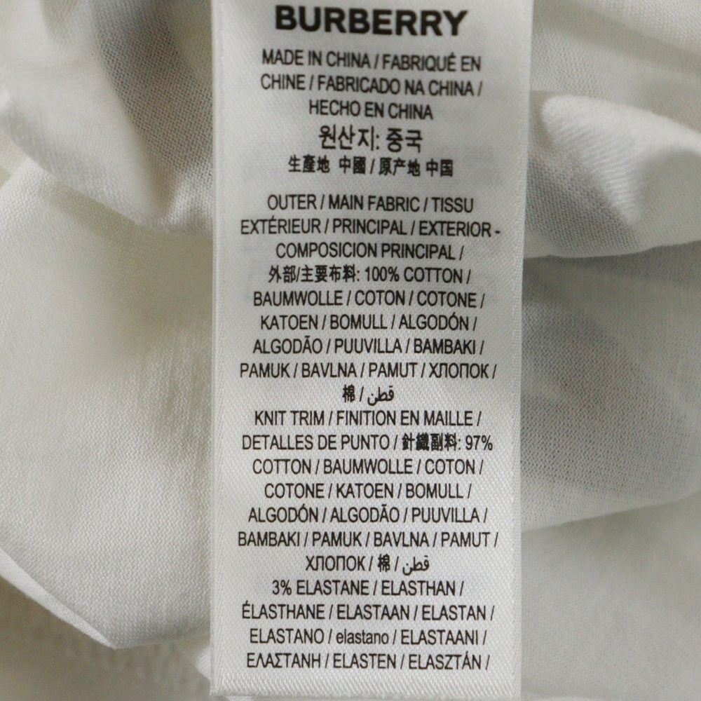 BURBERRY(バーバリー) HORSE FERRY PRINT ホース フェリー プリント クルーネック半袖Tシャツ カットソー ホワイト 8040691