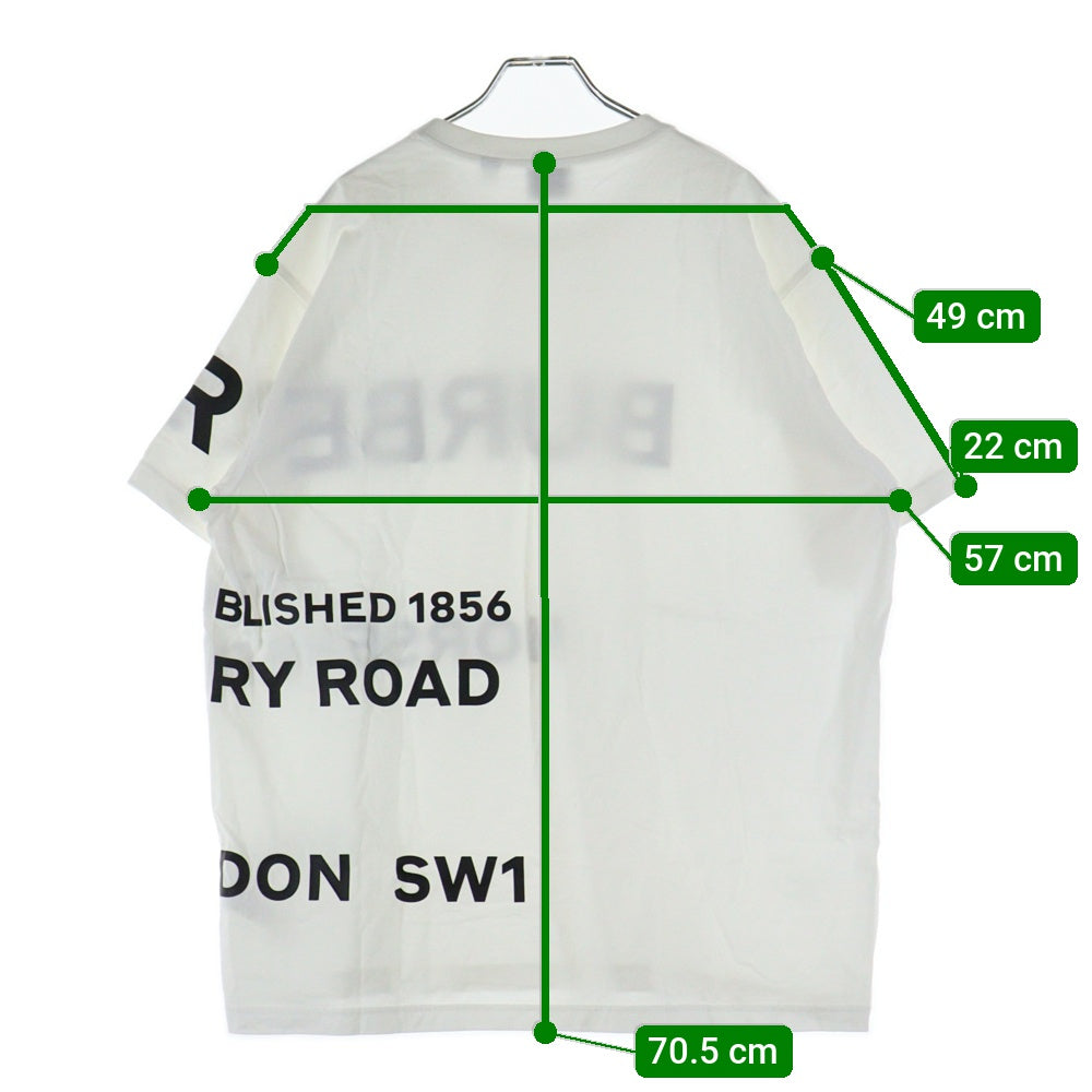 BURBERRY(バーバリー) HORSE FERRY PRINT ホース フェリー プリント クルーネック半袖Tシャツ カットソー ホワイト 8040691