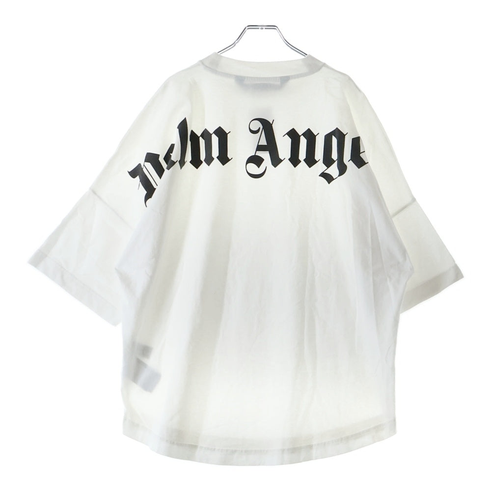 Palm Angels(パームエンジェルス) バック ロゴプリント クルーネック 半袖Tシャツ カットソー ホワイト PMAA002C99JER006