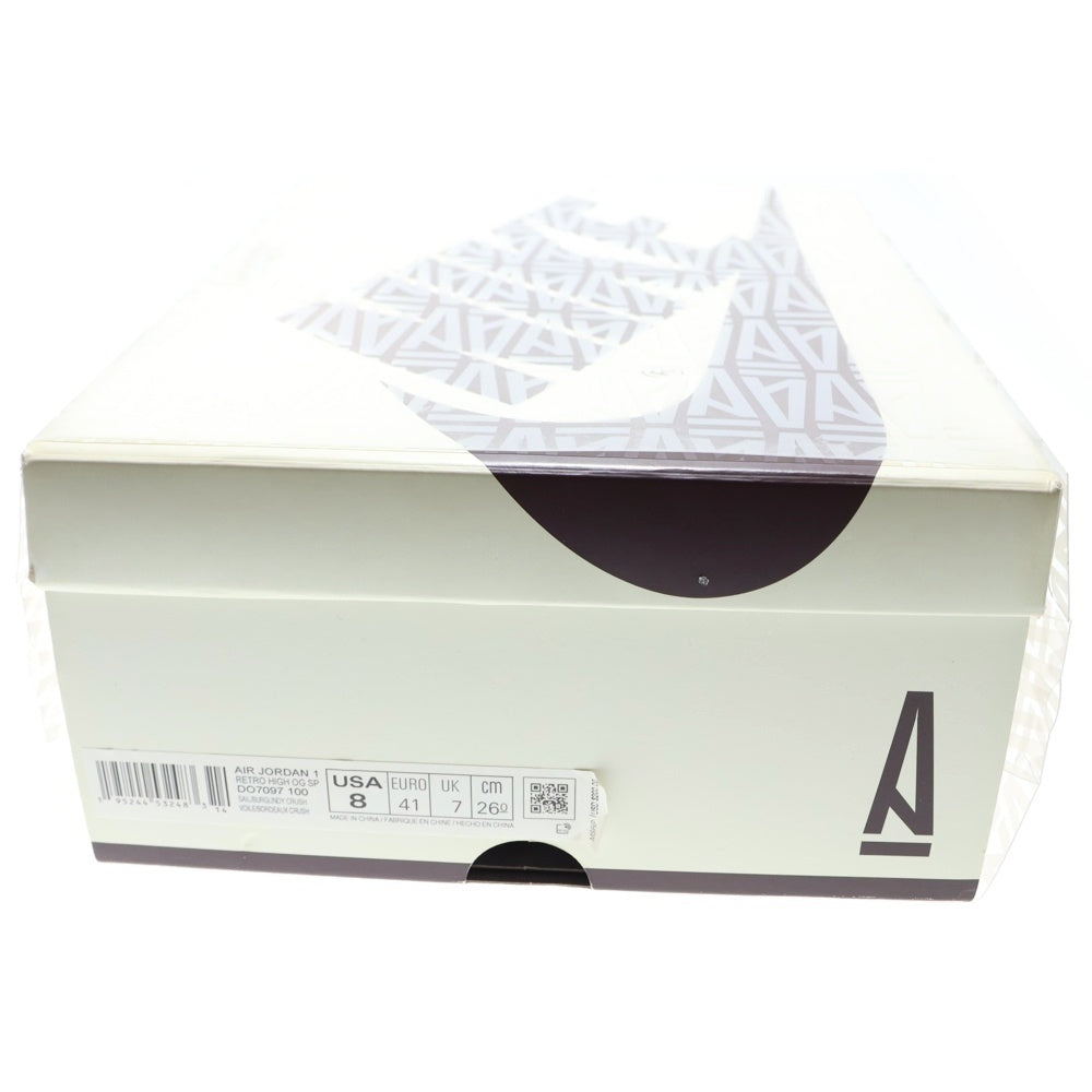 NIKE(ナイキ) ×A MA MANIERE AIR JORDAN 1 RETRO HIGH OG SP アママニエール エアジョーダン1 ハイカットスニーカー ホワイト×ブラウン US8/26cm DO7097-100