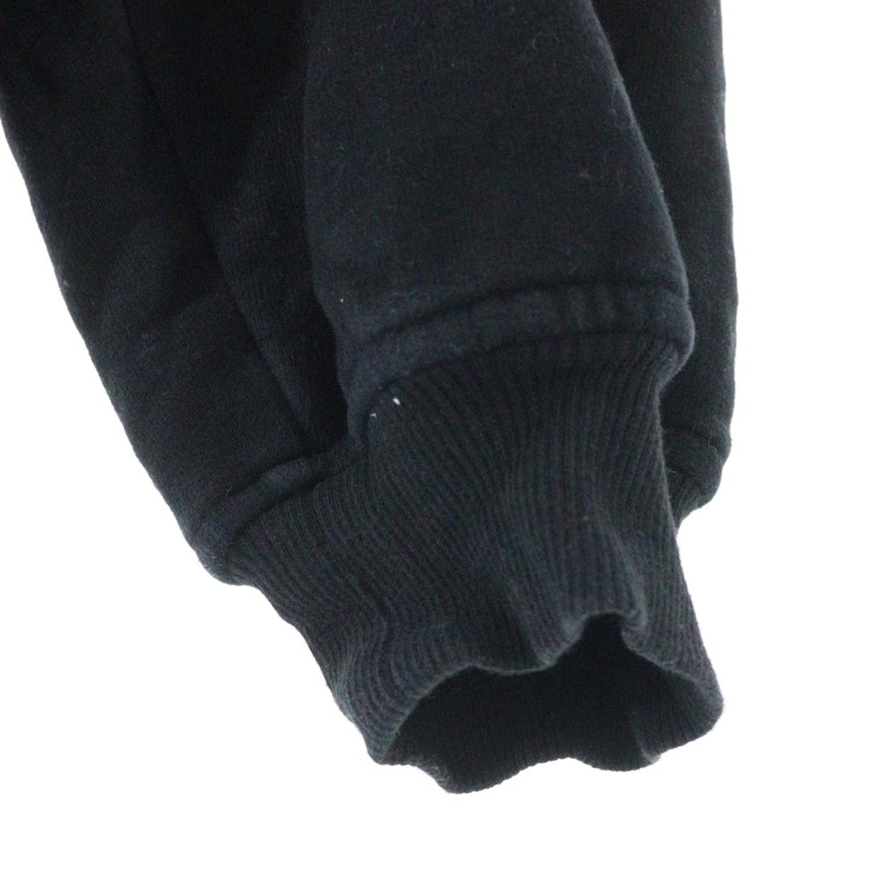 SAINT LAURENT PARIS(サンローランパリ) ロゴ刺繍 ハーフジップ スウェットシャツ トレーナー YP53 2023 00488 ブラック