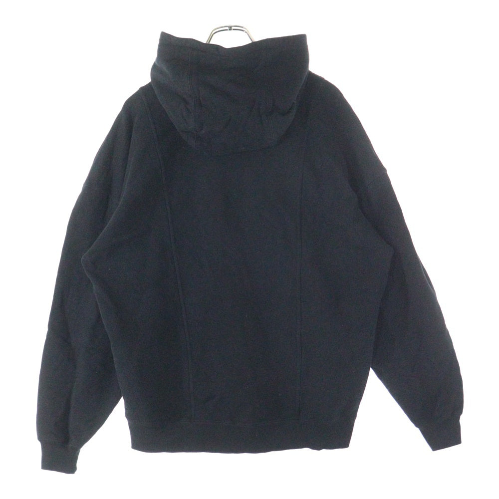 SAINT LAURENT PARIS(サンローランパリ) ロゴ刺繍 ハーフジップ スウェットシャツ トレーナー 802136 Y36SW ブラック