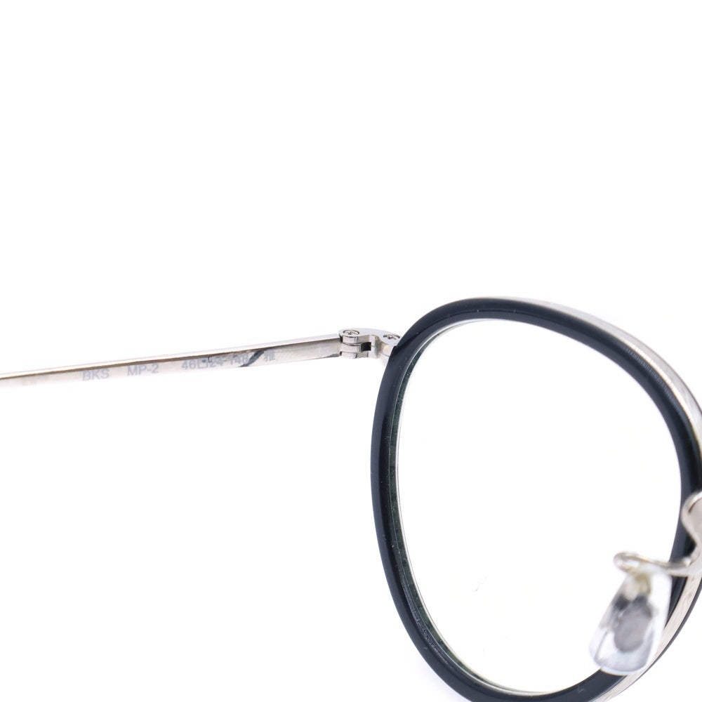 OLIVER PEOPLES(オリバーピープルズ) MP-2 SUN Polarized BKS 雅 セル巻きボストンメガネ アイウェア 眼鏡 シルバー/ブラック