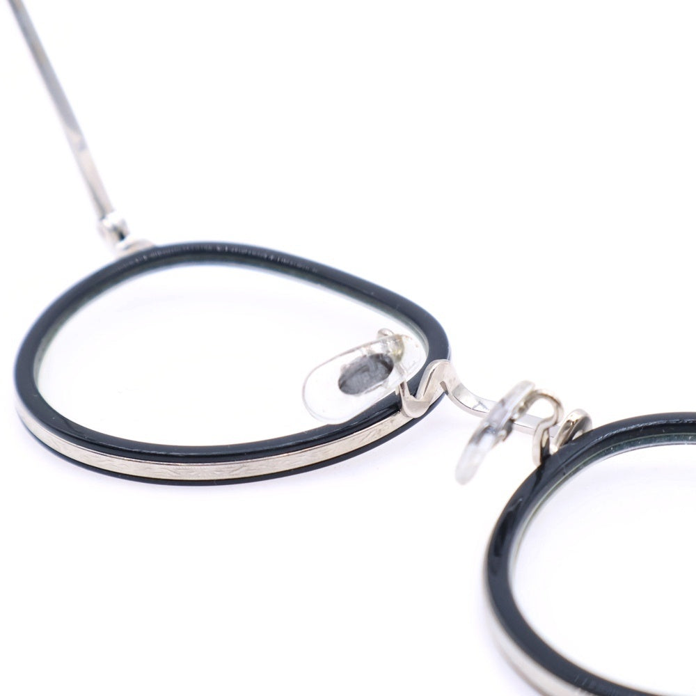 OLIVER PEOPLES(オリバーピープルズ) MP-2 SUN Polarized BKS 雅 セル巻きボストンメガネ アイウェア 眼鏡 シルバー/ブラック