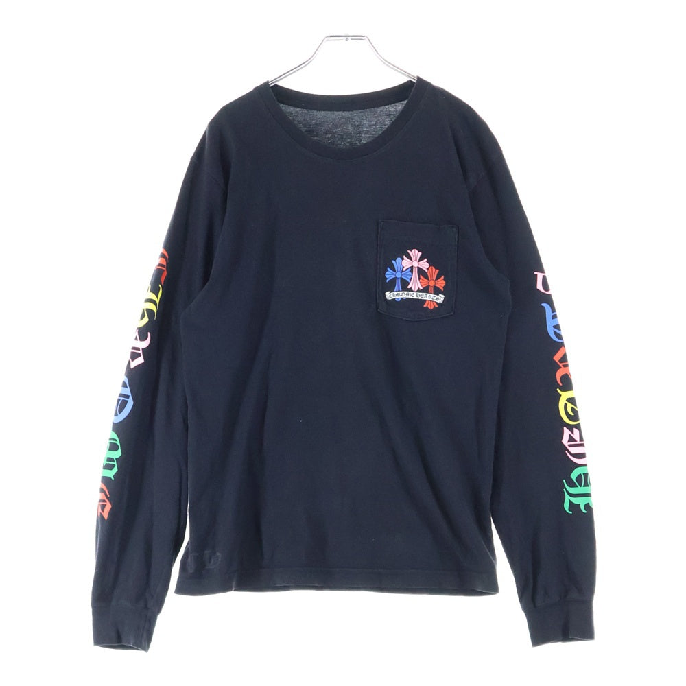 CHROME HEARTS(クロムハーツ) CEM CRS LS マルチセメタリークロスプリント長袖Tシャツ ブラック