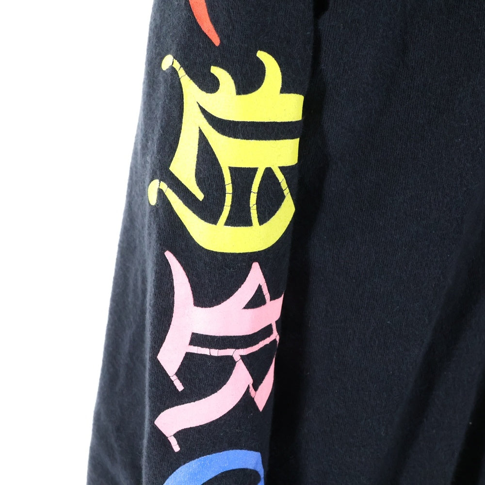 CHROME HEARTS(クロムハーツ) CEM CRS LS マルチセメタリークロスプリント長袖Tシャツ ブラック