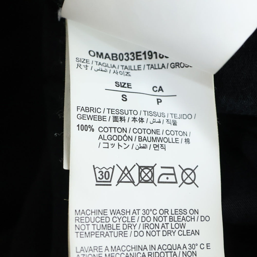 OFF-WHITE(オフホワイト) DIAG MARIANA DOUBLE TEE HOODIE レイヤード パーカー ブラック ダイアグラム マリア S