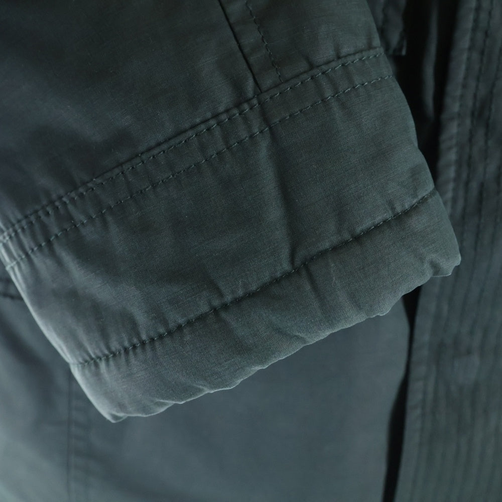 ARMANI(アルマーニ) ロゴパッチライナー付き ファーフライトジャケット キッズ グリーン