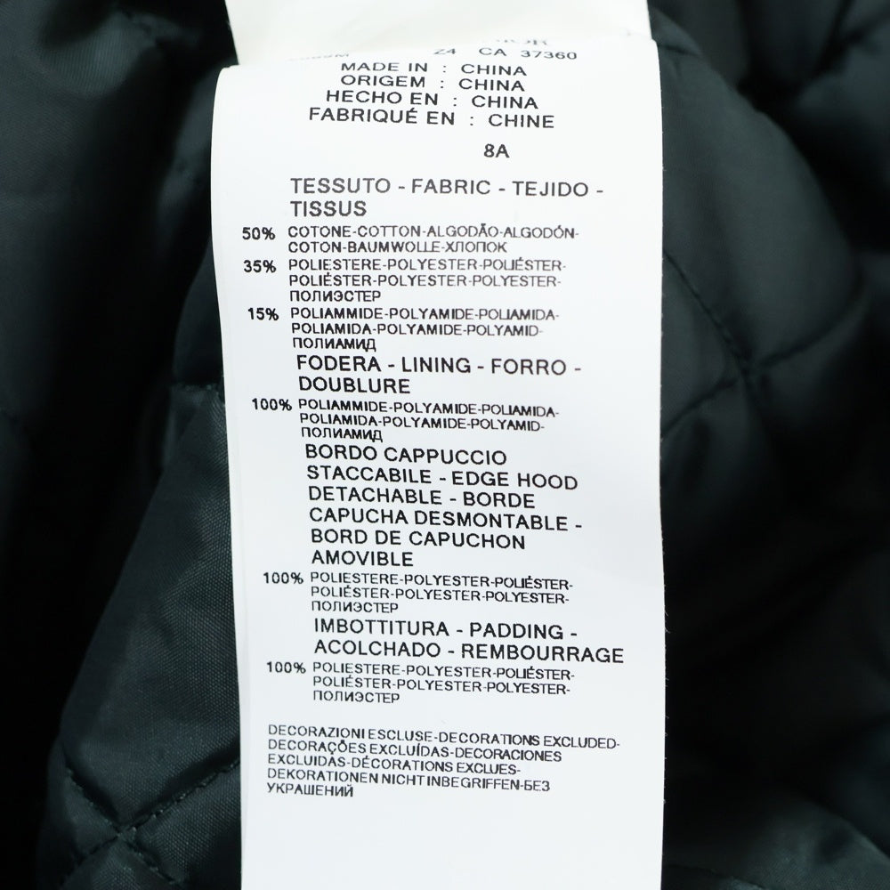 ARMANI(アルマーニ) ロゴパッチライナー付き ファーフライトジャケット キッズ グリーン