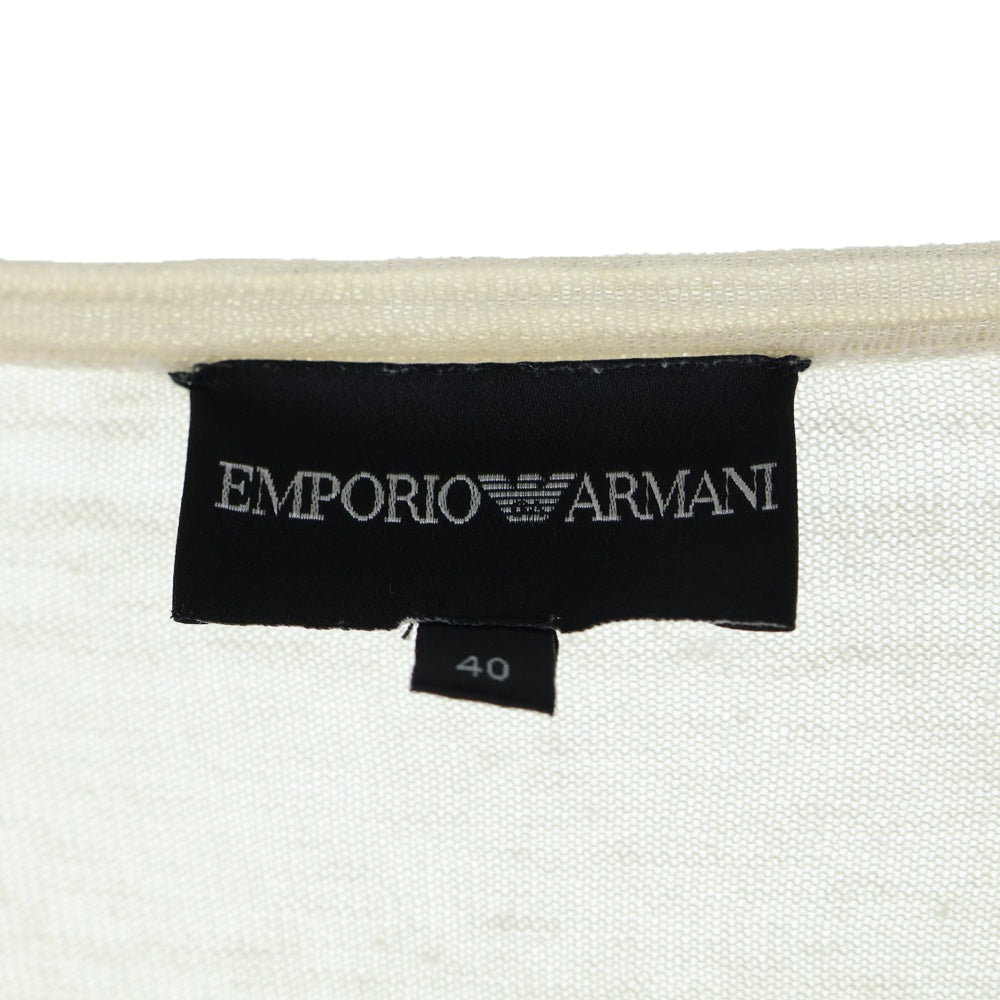 EMPORIO ARMANI(エンポリオアルマーニ) ブラックライン カーディガン ホワイト