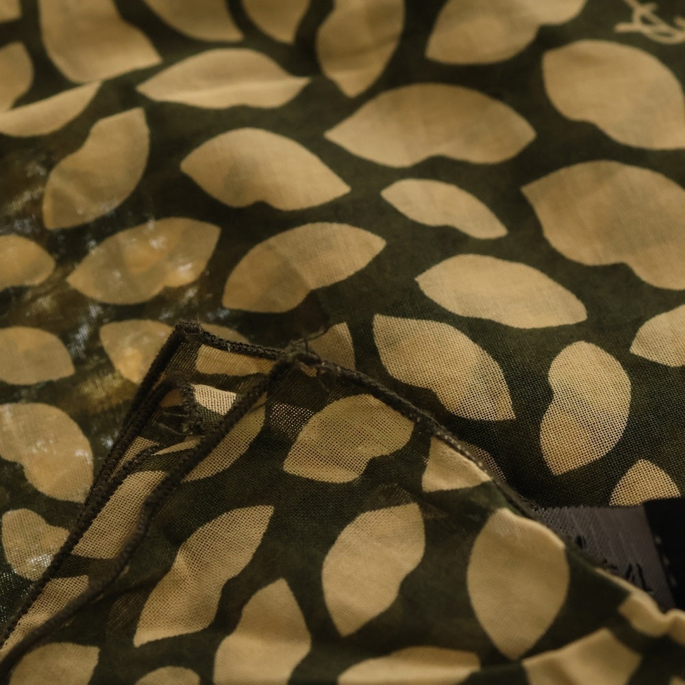 SAINT LAURENT PARIS(サンローランパリ) ロゴプリント 総柄 スカーフ ベージュ