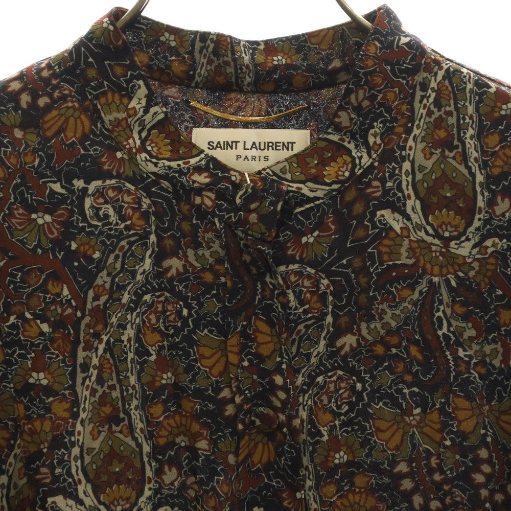 SAINT LAURENT PARIS(サンローランパリ) 16AW ペイズリー総柄 レーヨンワンピース レディース マルチカラー 373936 Y302N