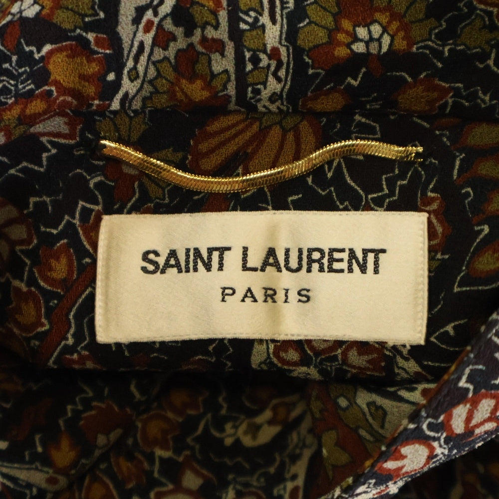 SAINT LAURENT PARIS(サンローランパリ) 16AW ペイズリー総柄 レーヨンワンピース レディース マルチカラー 373936 Y302N