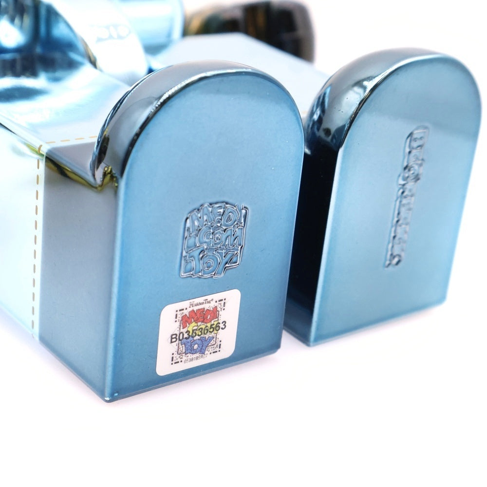 MEDICOM TOY(メディコムトイ) BE@RBRICK KEVIN Chrome Ver. 100% & 400% イエロー