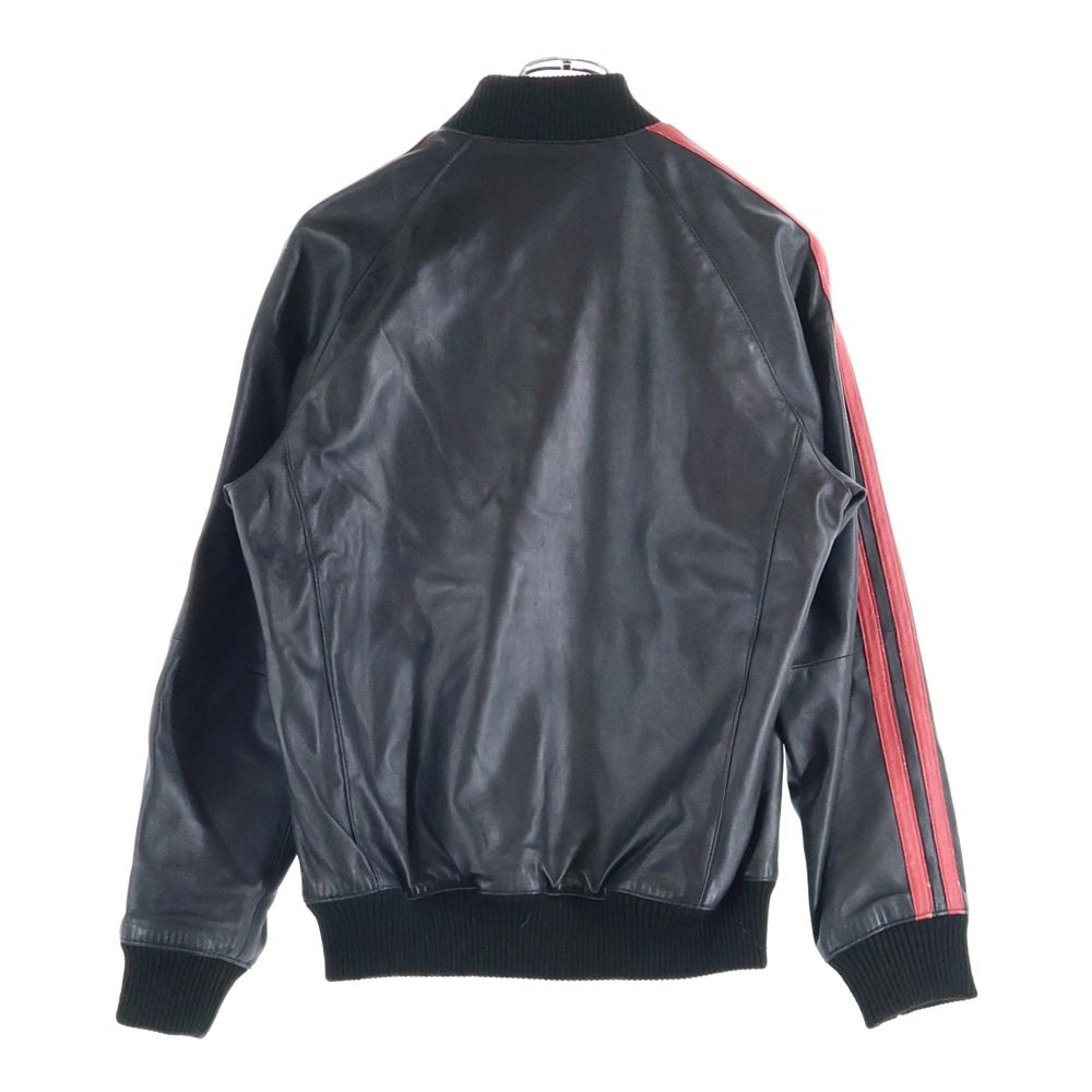 HYSTERIC GLAMOUR(ヒステリックグラマー) ADIOS LEATHER TRACK JACKET S レザー トラックジャケット ジャージ ブラック