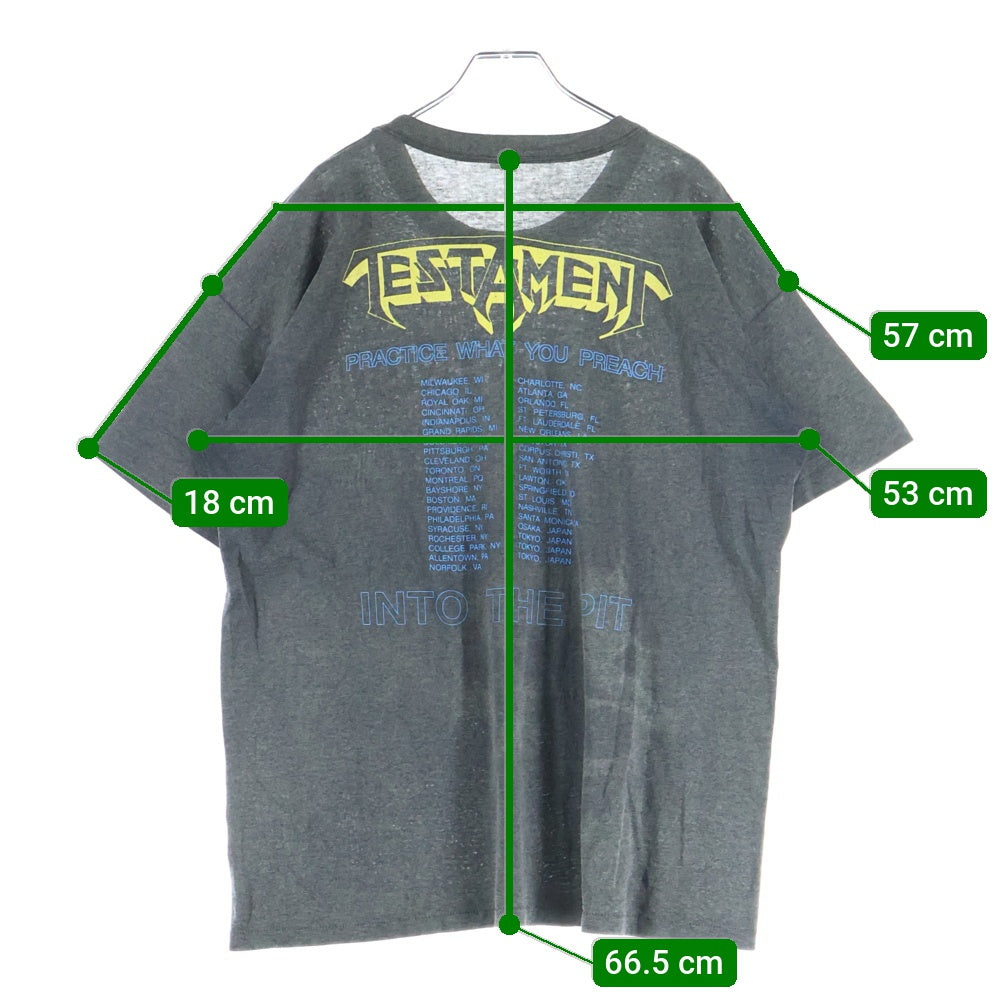 VINTAGE(ヴィンテージ) TESTAMENT 00s ツアー クルーネック Tシャツ