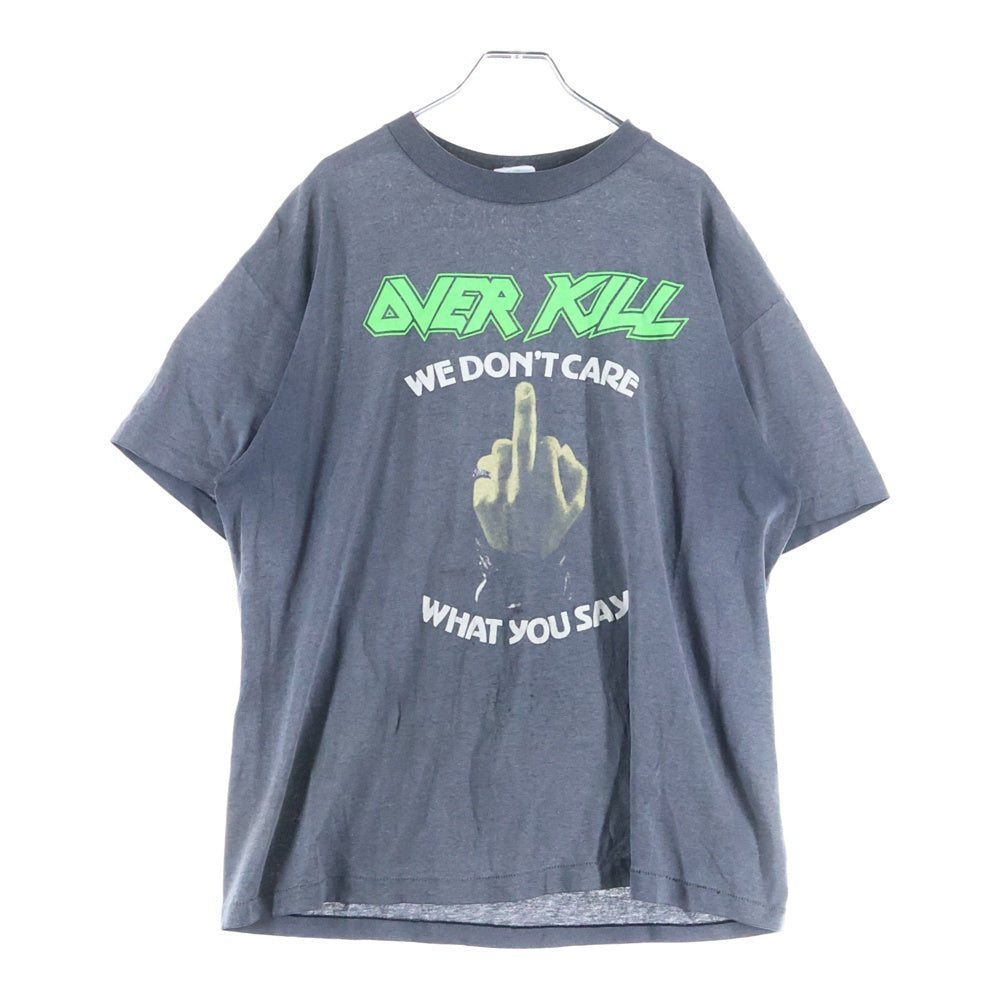 ヴィンテージ 90年代　OVER KILL I HEAR BLACK Tシャツ ヴィンテージ 90年代 OVER KILL I HEAR BLACK Tシャツ ヴィンテージ 90