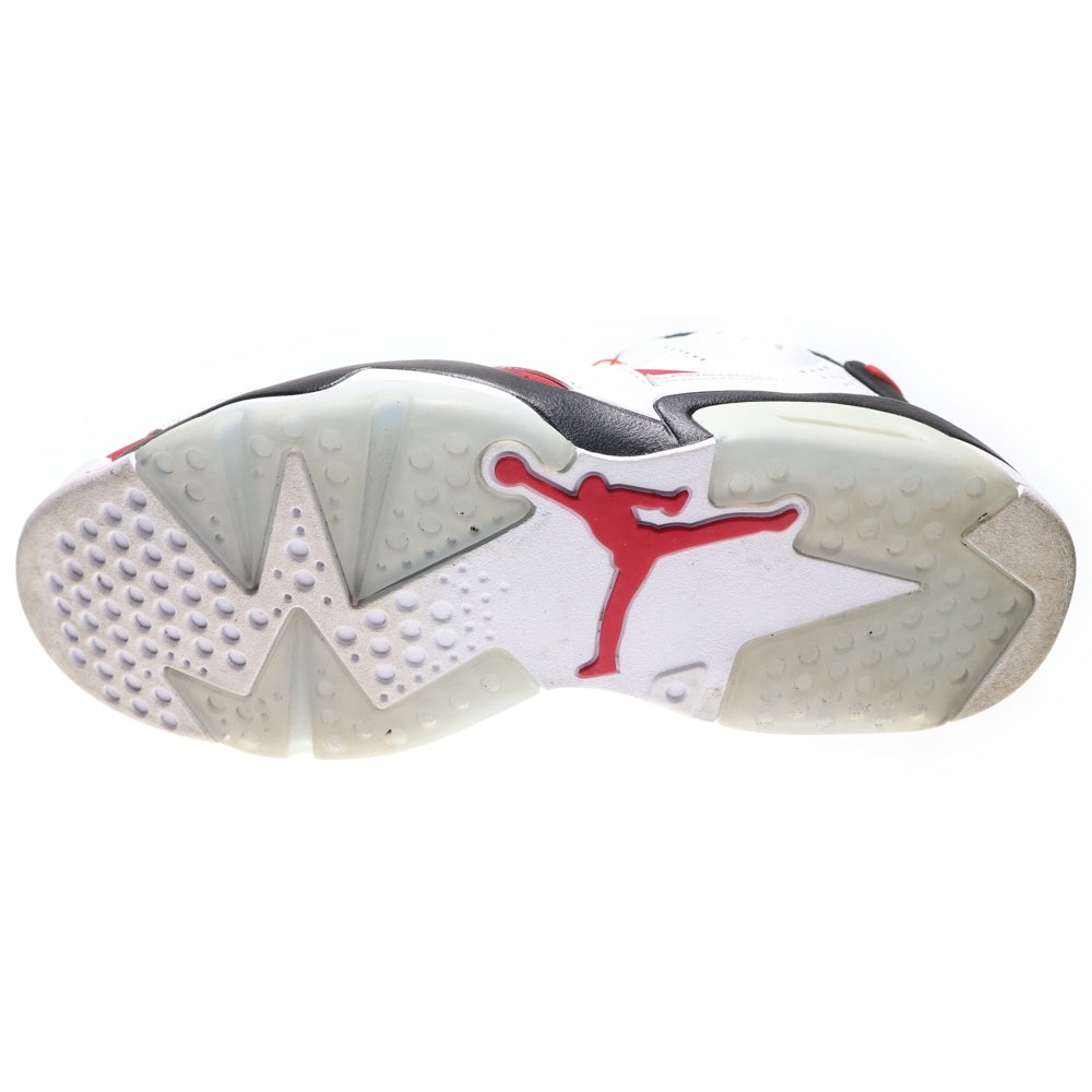 NIKE(ナイキ) AIR JORDAN 6 RETRO CARMINE エアジョーダン6 カーマイン ハイカットスニーカー ホワイト/レッド US10/28.0cm CT8529-106