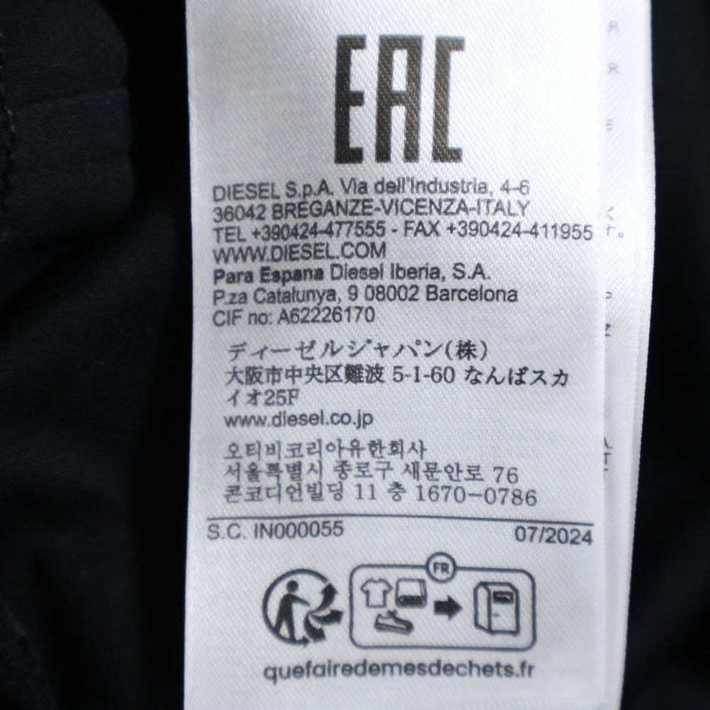 DIESEL(ディーゼル) T-Madjust-K2 ブラック Tシャツ