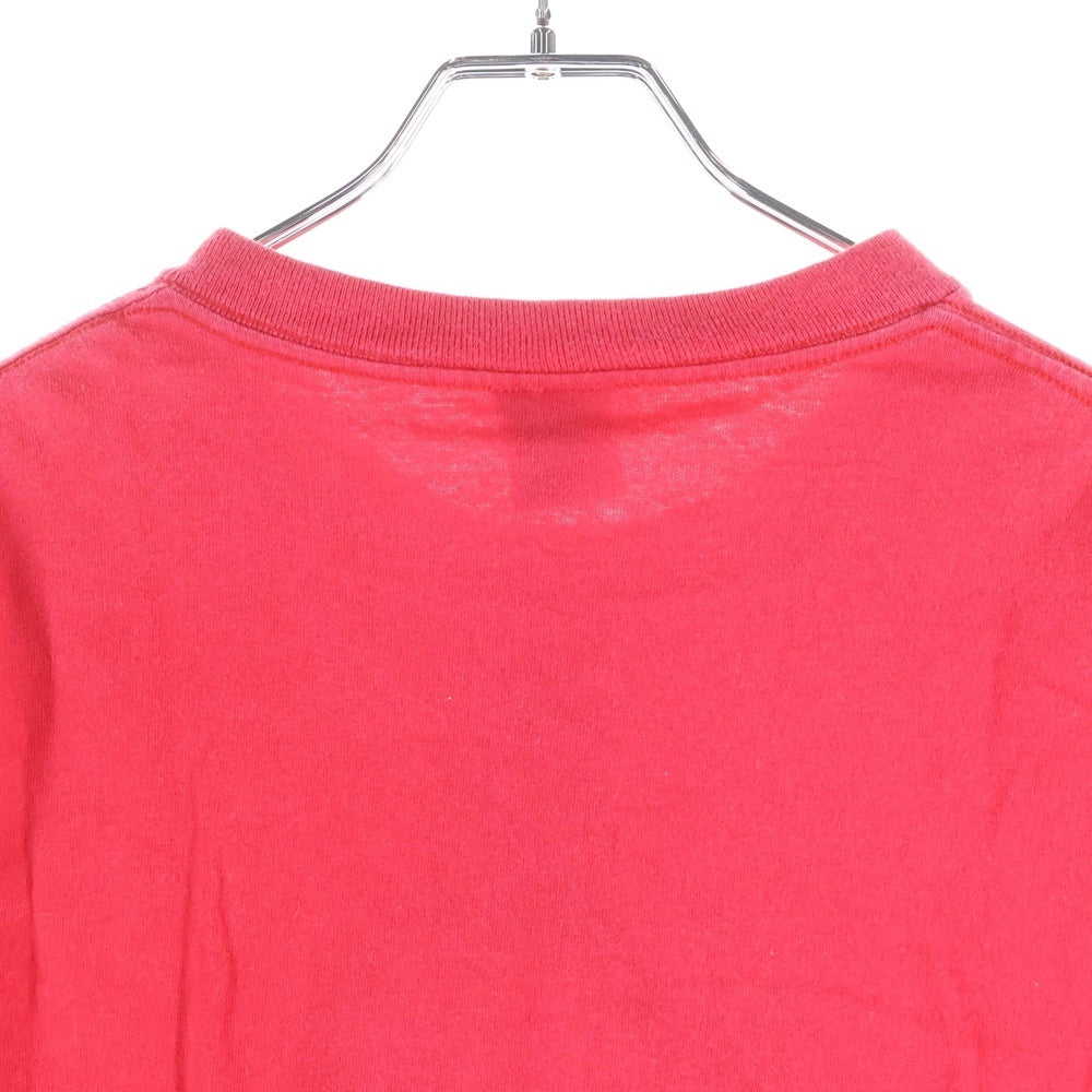 STUSSY(ステューシー) 90s 紺タグ L レッド 裾袖シングル USA製