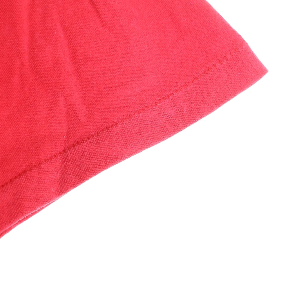 STUSSY(ステューシー) 90s 紺タグ L レッド 裾袖シングル USA製