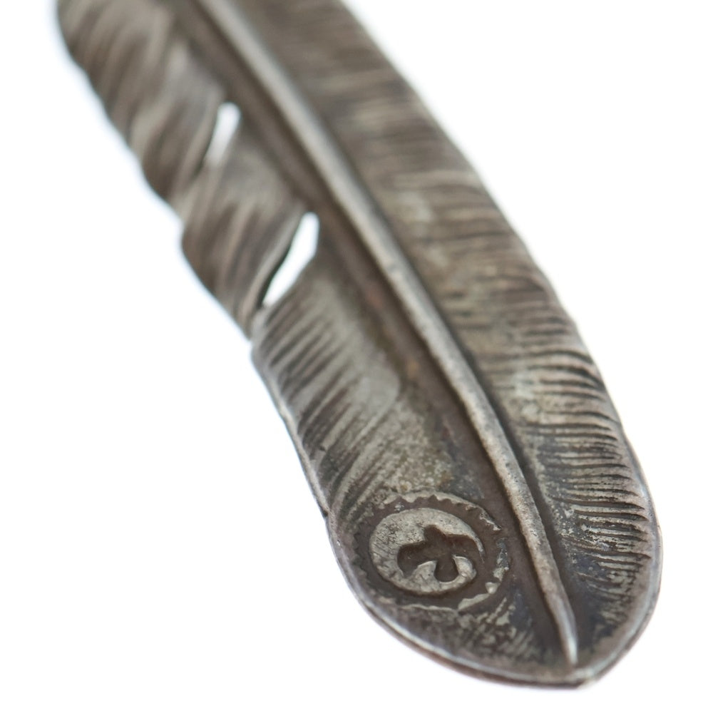 goro's(ゴローズ) 【オールド】SVプレーン特大フェザー 左向き ペンダントトップ シルバー