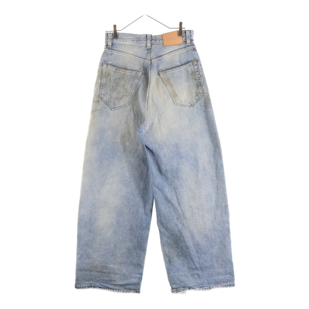 Acne Studios(アクネ ストゥディオズ) 23AW PENICILLIN SUPER BAGGY FIT JEANS ダメージデザイン ルーズフィット ボタンフライ デニムパンツ ジーンズ インディゴ C00054