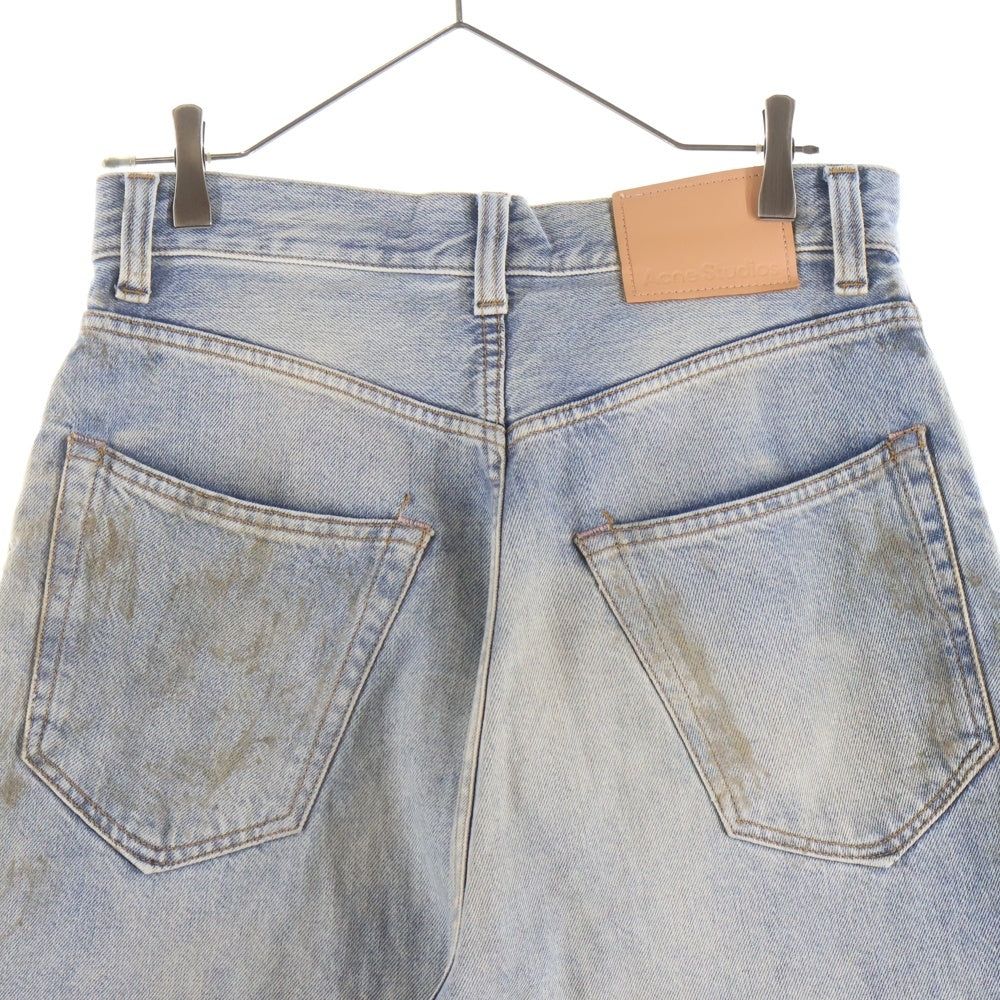 Acne Studios(アクネ ストゥディオズ) 23AW PENICILLIN SUPER BAGGY FIT JEANS ダメージデザイン ルーズフィット ボタンフライ デニムパンツ ジーンズ インディゴ C00054