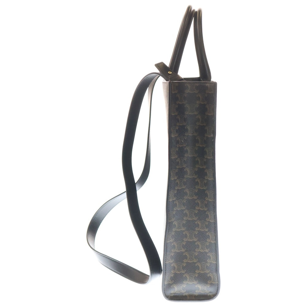 CELINE(セリーヌ) MEDIUM VERTICAL CABAS ミディアム バーティカル カバ ロゴ入りトリオンフキャンバス トートバッグ