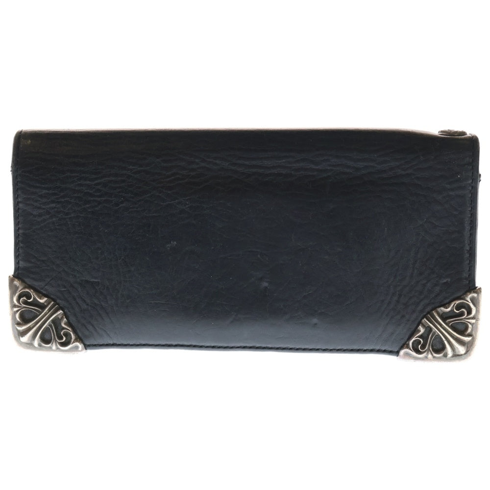 CHROME HEARTS(クロムハーツ) LNG SNGL FLD TIPS シングルフォールド レザーウォレット 財布 ブラック BCA380