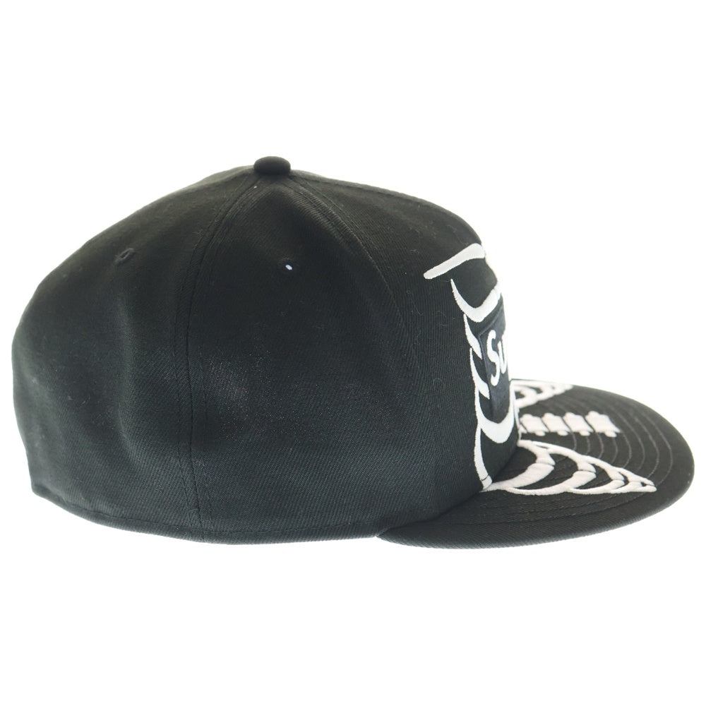 SUPREME(シュプリーム) 25SS Bones Box Logo New Era Cap ボーンズ ボックスロゴ ニューエラ ベースボールキャップ ブラック