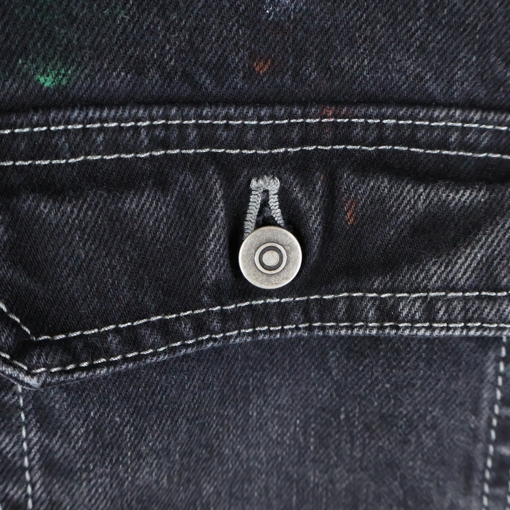 Maison Margiela 1 10(メゾンマルジェラ 1 10) デニムジャケット ペイントデニムカバーオール S51AM0475 S30842 ブラック