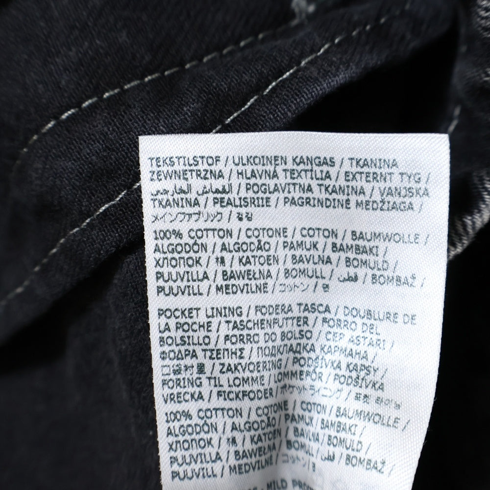 Maison Margiela 1 10(メゾンマルジェラ 1 10) デニムジャケット ペイントデニムカバーオール S51AM0475 S30842 ブラック