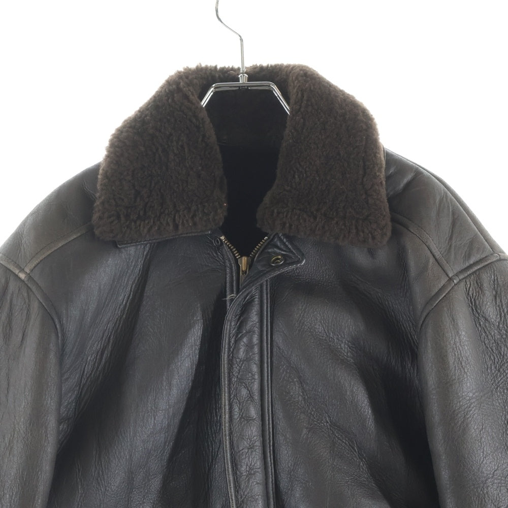 NO BRAND(ノーブランド) A-2 ムートン 90s