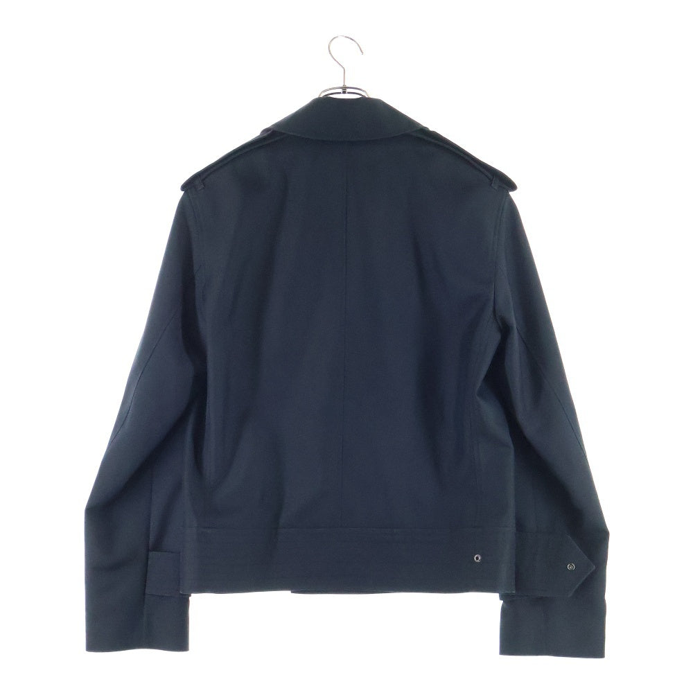 BURBERRY(バーバリー) Harrington Jacket ショート トレンチ ポリシルク シルク混 スナップ ブラック ジャケット 46