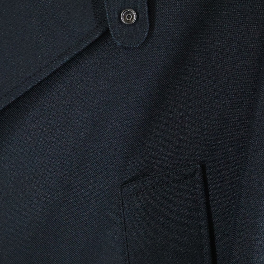 BURBERRY(バーバリー) Harrington Jacket ショート トレンチ ポリシルク シルク混 スナップ ブラック ジャケット 46