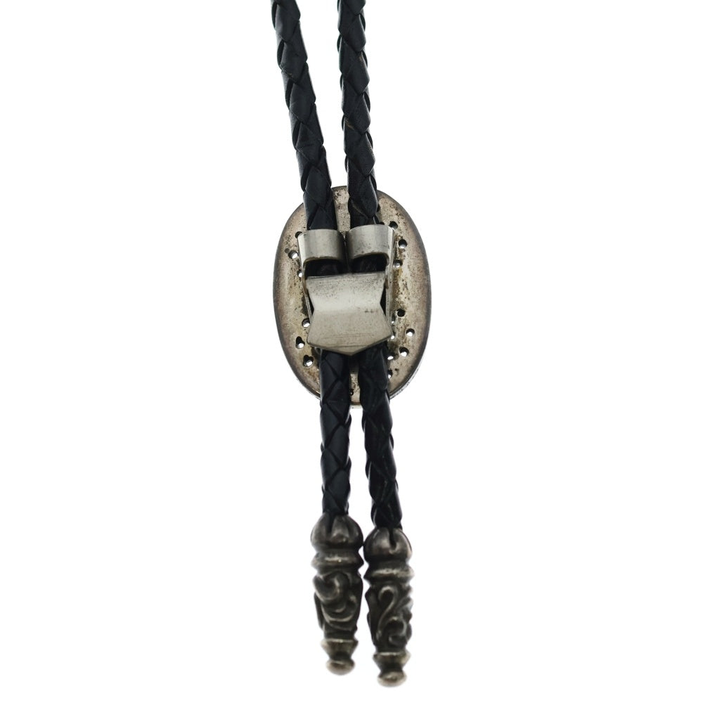 CHROME HEARTS(クロムハーツ) BOLOTIE OVALTINY タイニークラシックオーバルクロス ループタイ シルバー/ブラック BCA209