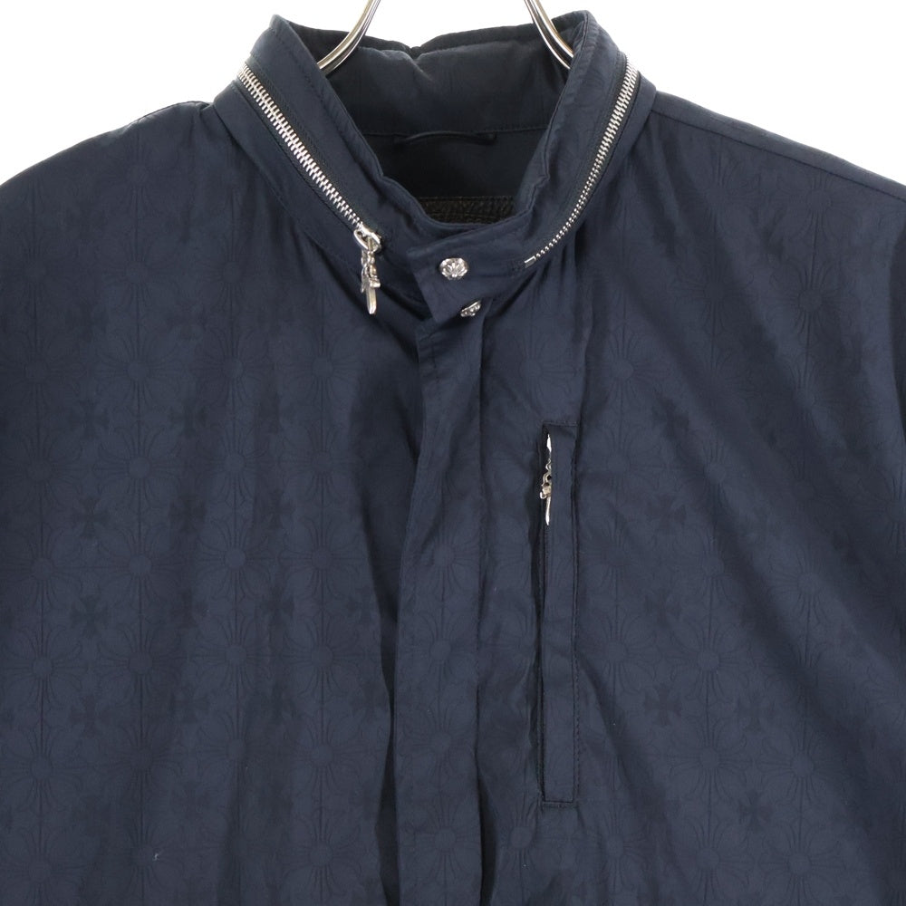 CHROME HEARTS(クロムハーツ) U TACOCAT JQRD NYLN CHプラス総柄ナイロンダガージップブルゾン ブラック