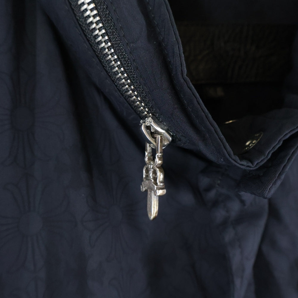 CHROME HEARTS(クロムハーツ) U TACOCAT JQRD NYLN CHプラス総柄ナイロンダガージップブルゾン ブラック