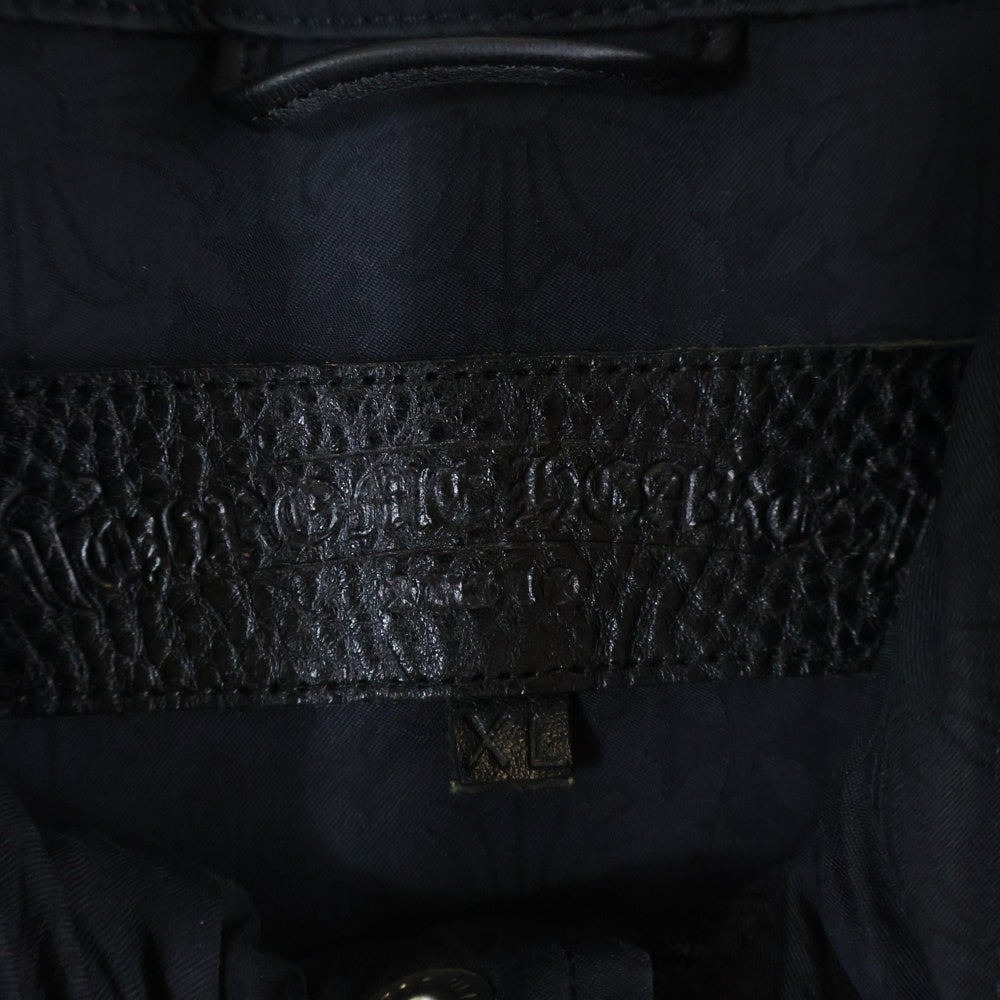 CHROME HEARTS(クロムハーツ) U TACOCAT JQRD NYLN CHプラス総柄ナイロンダガージップブルゾン ブラック