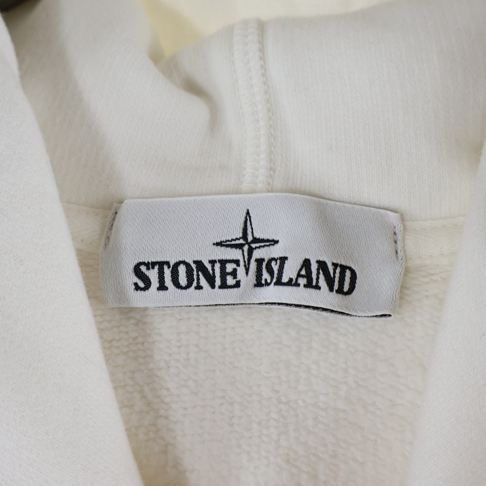STONE ISLAND(ストーンアイランド) ワッペン付き フーディプルオーバーパーカー 691562820 ホワイト