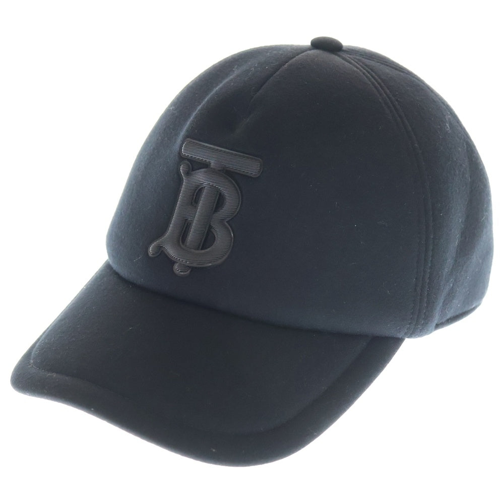 BURBERRY(バーバリー) TBロゴ 6パネル ベースボールキャップ 帽子 ブラック