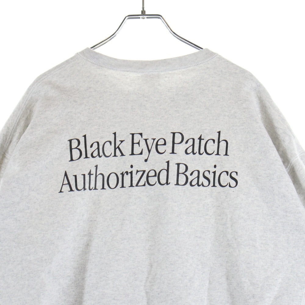 THE BLACK EYE PATCH(ブラックアイパッチ) BEP OS Logo Crew Sweat クルーネックスウェットシャツ トレーナー グレー