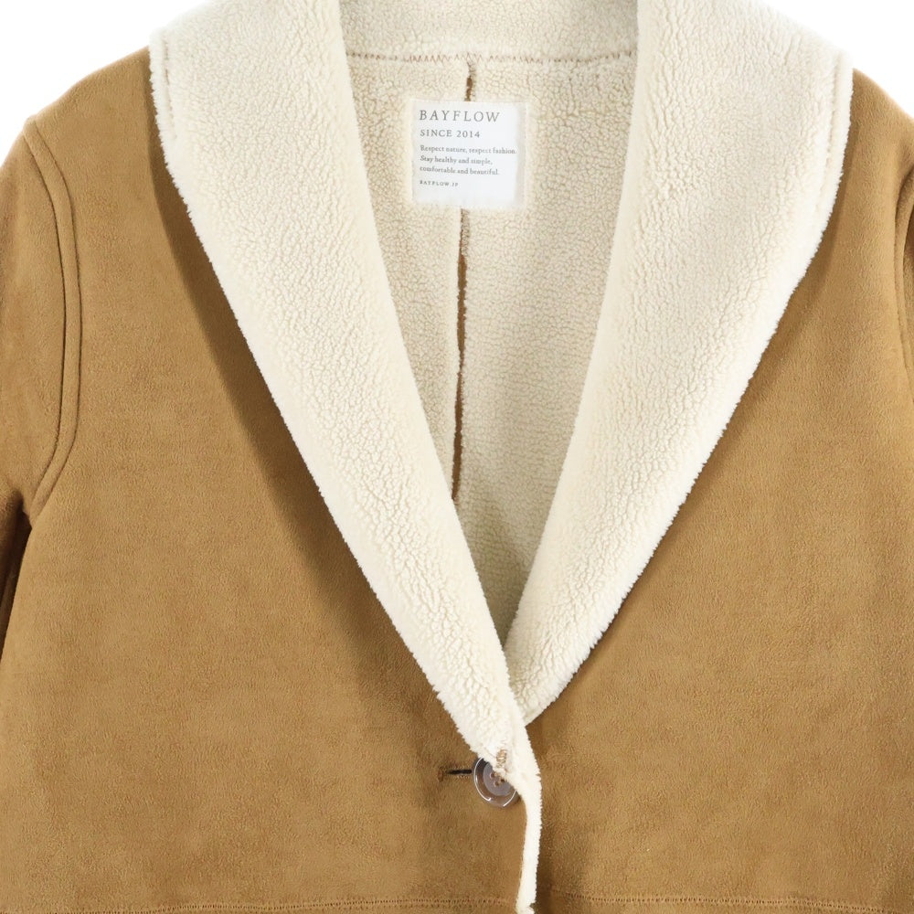 BAYFLOW(ベイフロー) フェイクムートンコート ブラウン BW1610T011